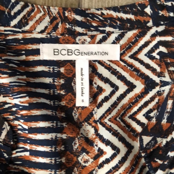 BCBGeneration Aztec Button-Front Dress - Picture 4 of 4